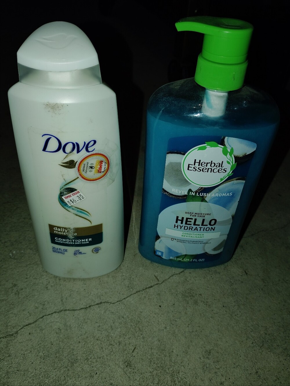 Daily Moisture Conditioner - Dove And Herbal Essence New